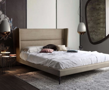 Modern Double Bed-ID:319257388