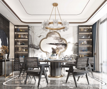 New Chinese Style Dining Room-ID:360848449