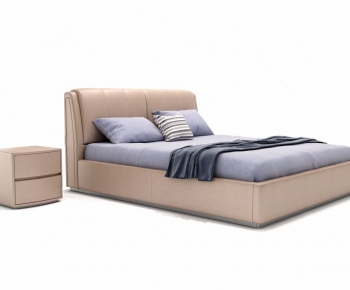 Modern Double Bed-ID:763632618