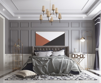 Simple European Style Bedroom-ID:247190717