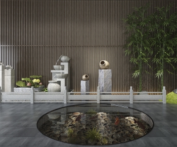 New Chinese Style Garden-ID:600798251