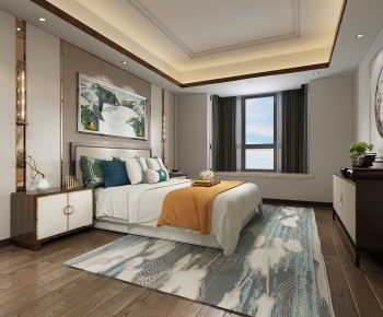 New Chinese Style Bedroom-ID:985616789