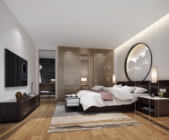 New Chinese Style Bedroom-ID:433706173