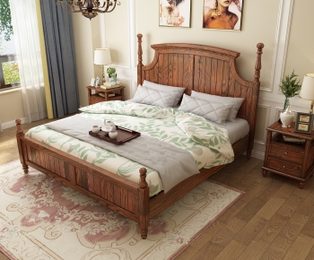 American Style Double Bed-ID:252461511