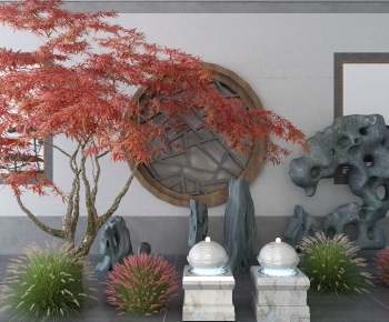New Chinese Style Garden-ID:349548397