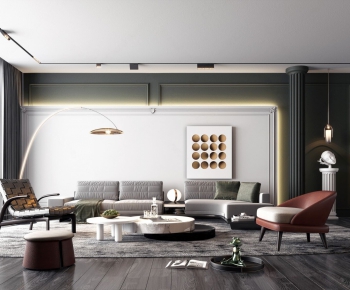 Modern A Living Room-ID:388034995