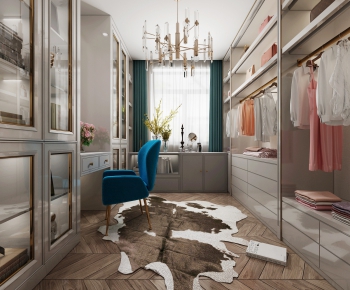 American Style Clothes Storage Area-ID:657057562