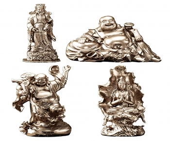 中式雕塑佛像-ID:696578999