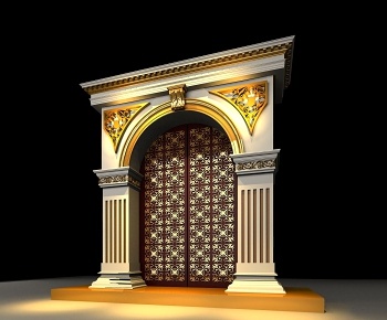 财富之门欧式门头-id:167386