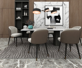 Modern Dining Table And Chairs-ID:593646543