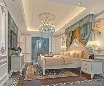 Simple European Style Bedroom-ID:166840558