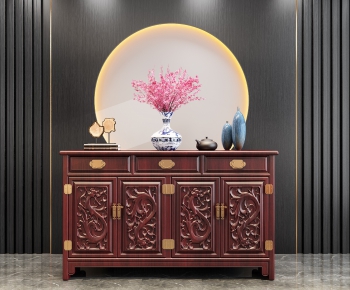 New Chinese Style Side Cabinet/Entrance Cabinet-ID:611927557