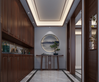 New Chinese Style Hallway-ID:990829943