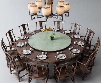 New Chinese Style Dining Table And Chairs-ID:971178119