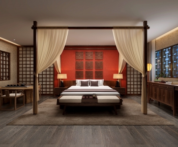 Chinese Style Bedroom-ID:400198155