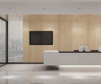 Modern Office Reception Desk-ID:828195271