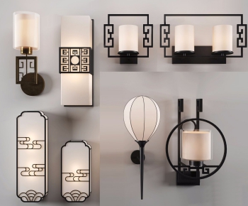 New Chinese Style Wall Lamp-ID:709366791