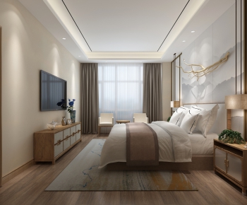 New Chinese Style Bedroom-ID:469279729
