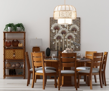 Simple European Style Dining Table And Chairs-ID:447829147