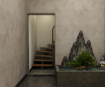 New Chinese Style Stairwell-ID:578948383