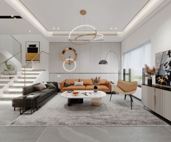 Modern A Living Room-ID:613016741