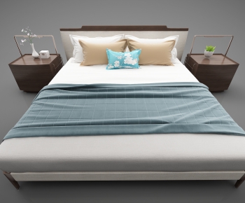 Modern Double Bed-ID:392481468