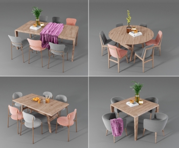 Nordic Style Dining Table And Chairs-ID:144657666