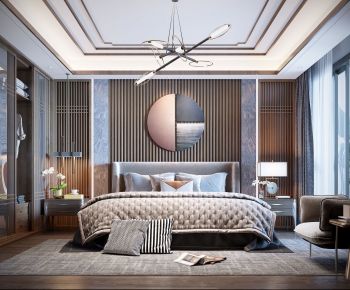 New Chinese Style Bedroom-ID:532492182