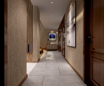 New Chinese Style Hallway-ID:704361697