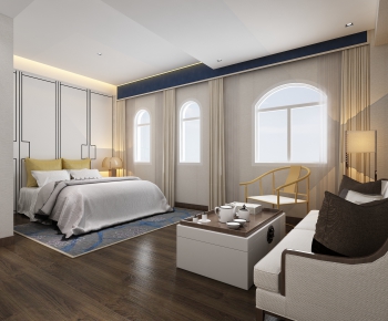 New Chinese Style Bedroom-ID:794117567