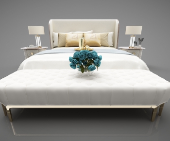 Modern Double Bed-ID:117325385