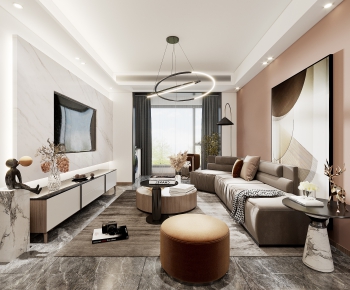 Modern A Living Room-ID:438281598