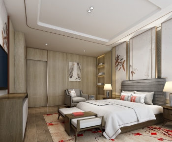 New Chinese Style Bedroom-ID:361728672