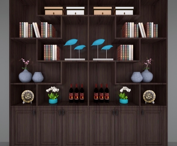 New Chinese Style Bookcase-ID:956018612