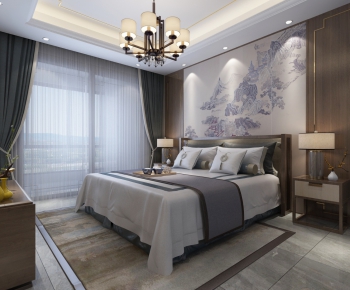 New Chinese Style Bedroom-ID:507020625