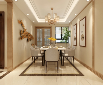 New Chinese Style Dining Room-ID:409422189