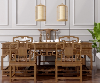 New Chinese Style Tea Tables And Chairs-ID:176710495