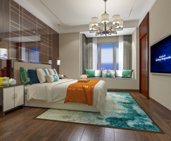 New Chinese Style Bedroom-ID:306222147