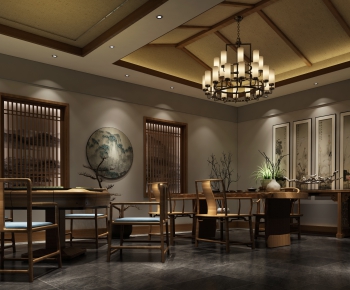 New Chinese Style Teahouse Tea House-ID:294786479