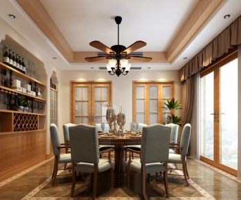 American Style Dining Room-ID:988778825
