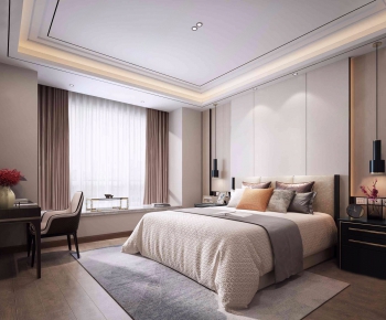 New Chinese Style Bedroom-ID:981236867