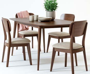 Nordic Style Dining Table And Chairs-ID:763619856