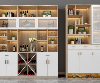 Nordic Style Wine Cabinet-ID:556322516