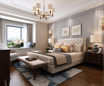 American Style Bedroom-ID:918948731