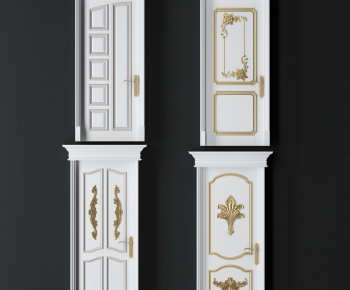 European Style Solid Wood Door-ID:370362365