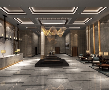 New Chinese Style Lobby Hall-ID:537464298