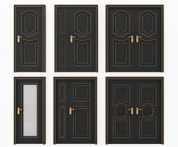 Simple European Style Entrance Door-ID:437540827