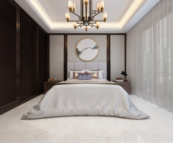 New Chinese Style Bedroom-ID:705283711