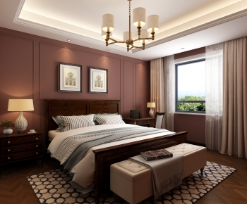 American Style Bedroom-ID:719011636