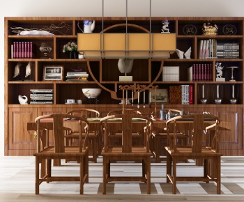 New Chinese Style Dining Table And Chairs-ID:543668642